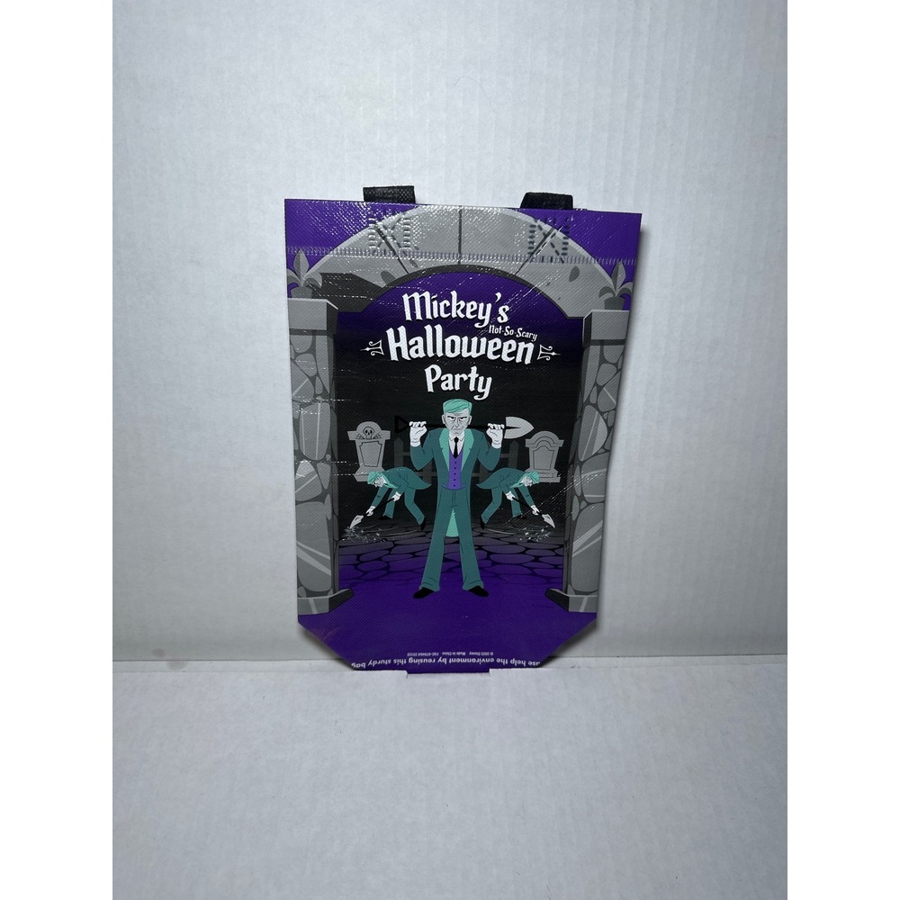 Disney Mickey's Not-So-Scary Halloween Party Reusable Tote Bag Boo To You Purple